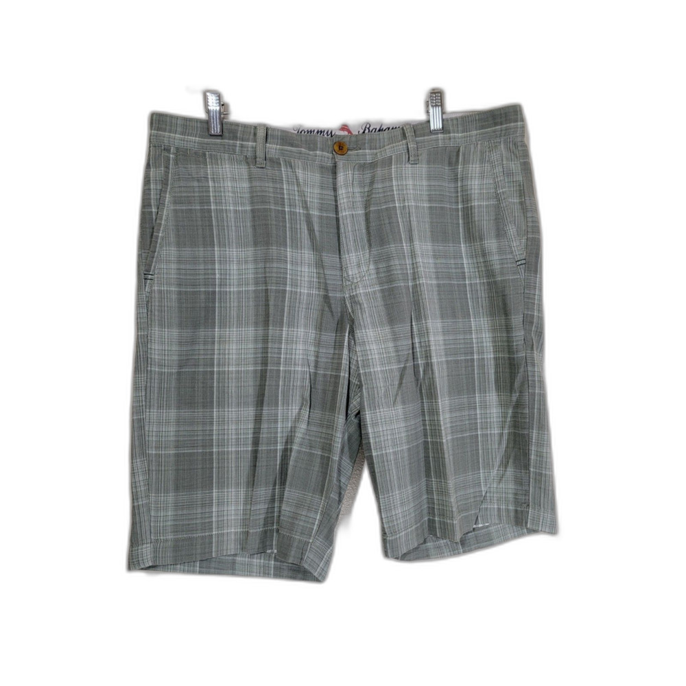 Tommy Bahama Men's Green Plaid Shorts - sz 36 - Picture 1 of 7